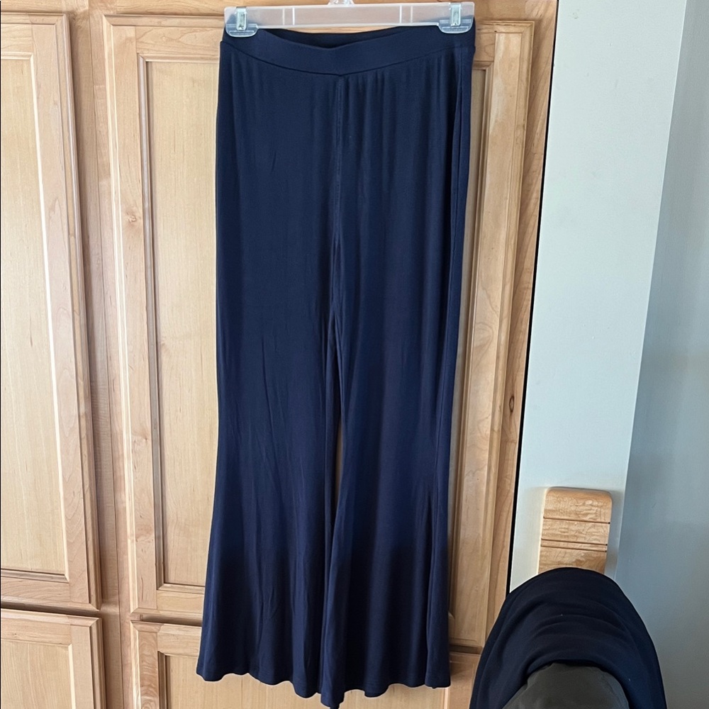 Free People Navy Flare Pants